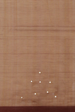 Image of Mangalgiri Silk Beige Saree