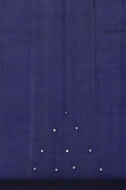 Image of Mangalgiri Silk Indigo Blue Saree