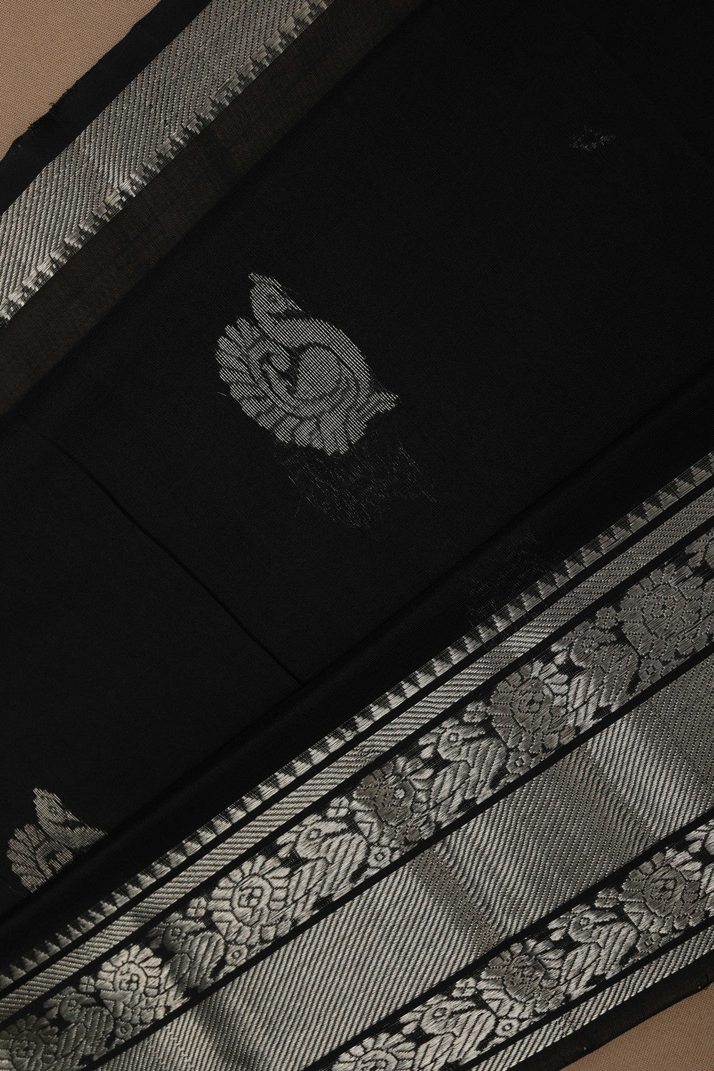 Image of Mangalgiri Black Saree