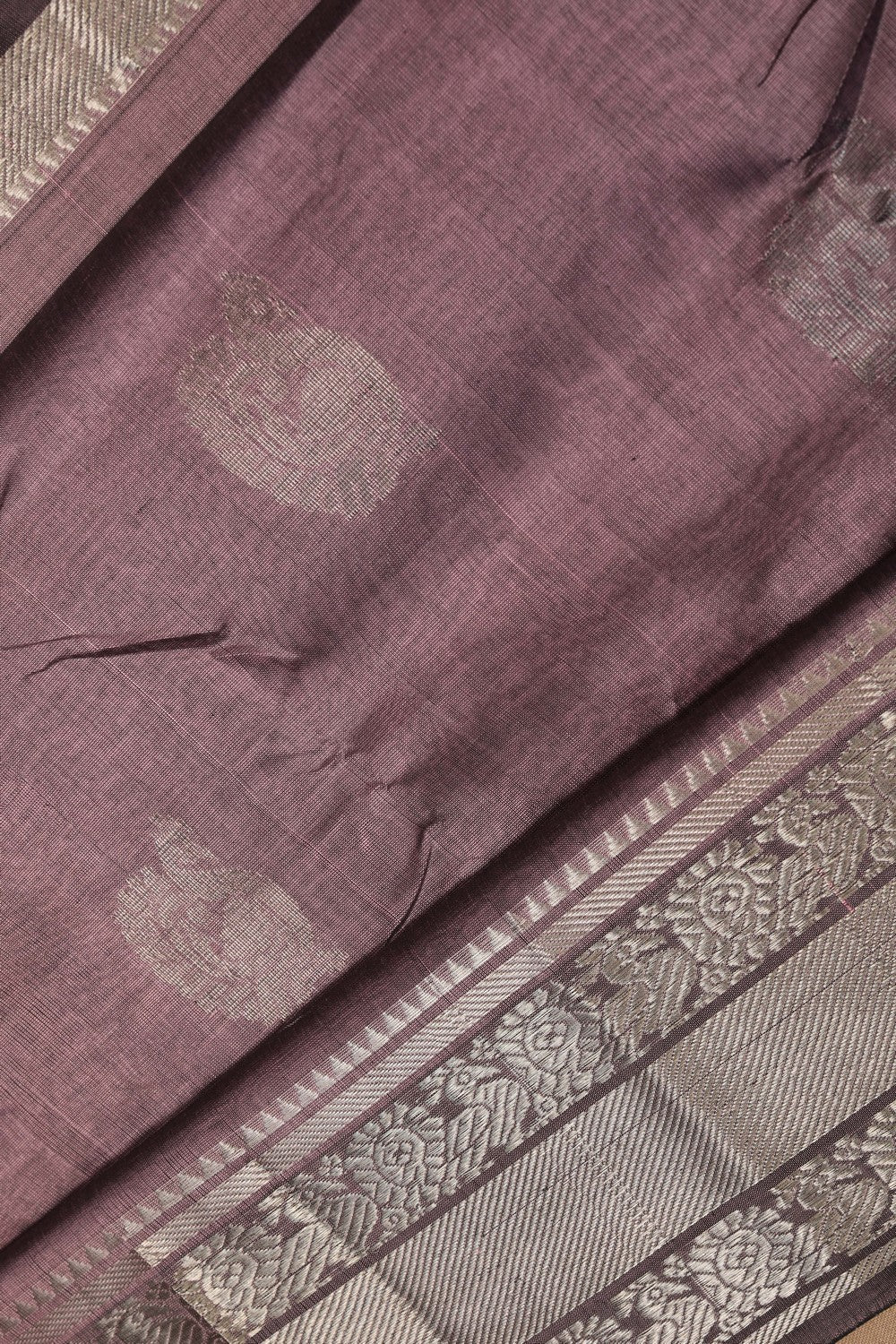 Image of Mangalgiri Purple Saree