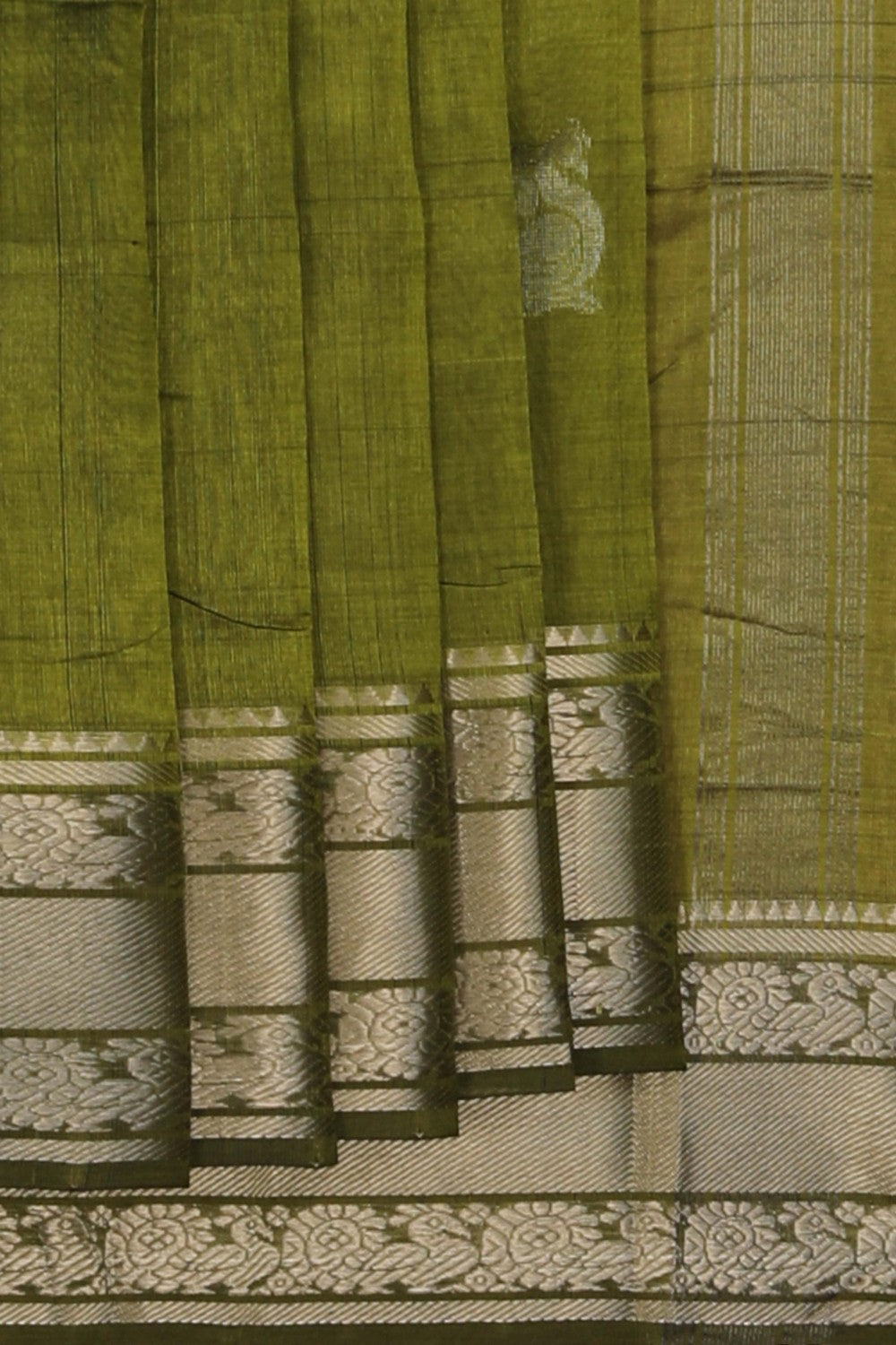 Image of Mangalgiri Green Saree