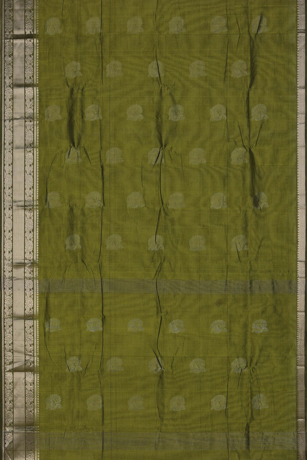 Image of Mangalgiri Green Saree