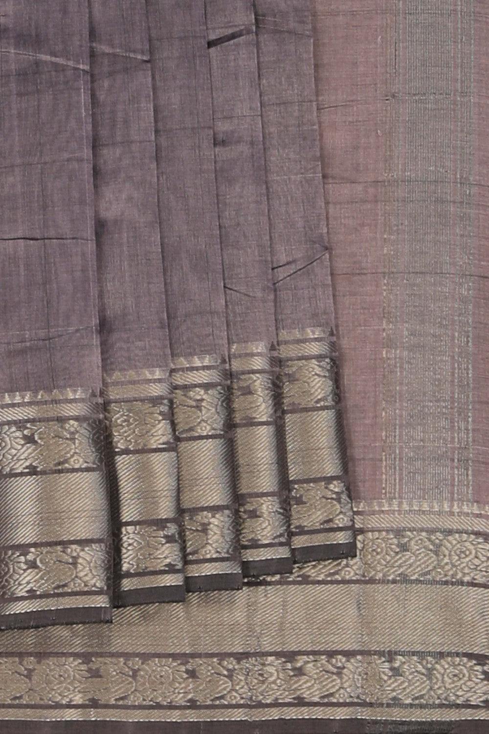 Image of Mangalgiri Grey Saree