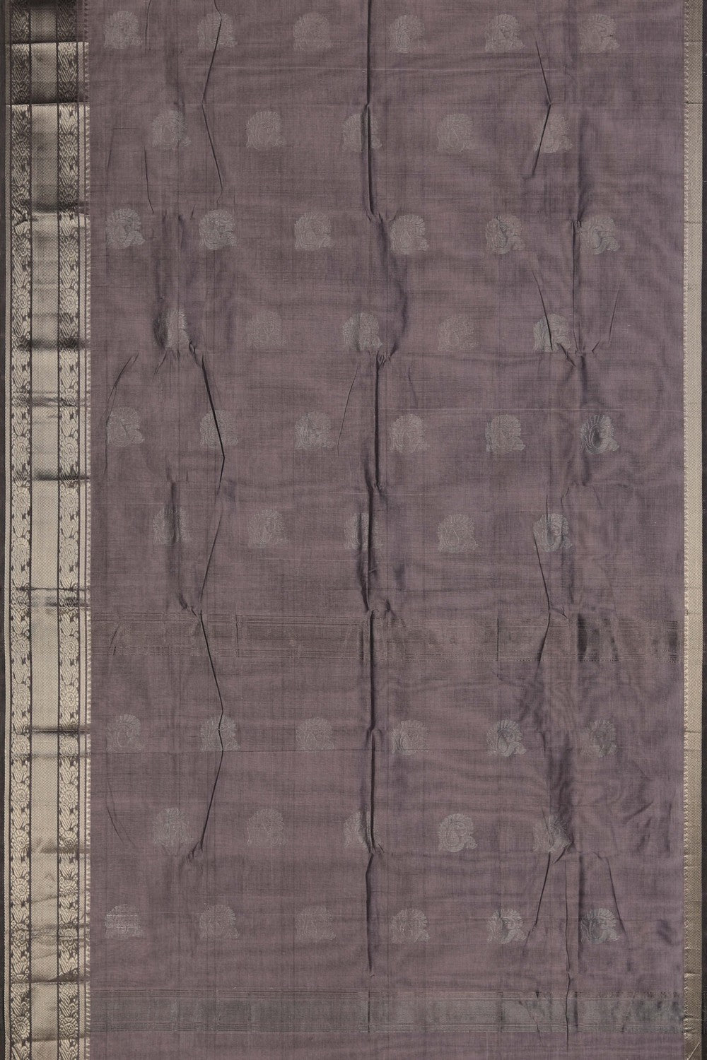 Image of Mangalgiri Grey Saree