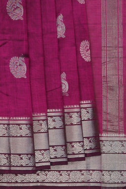 Image of Mangalgiri Purple Saree