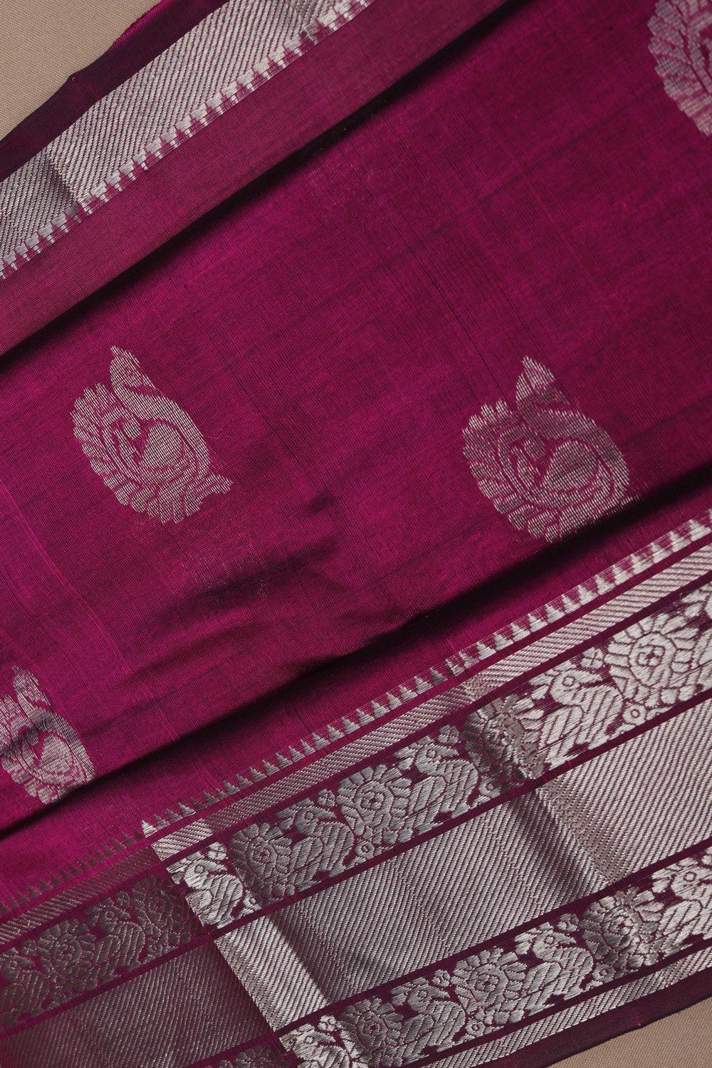 Mangalgiri Purple Saree