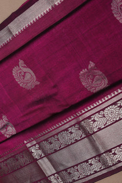 Image of Mangalgiri Purple Saree