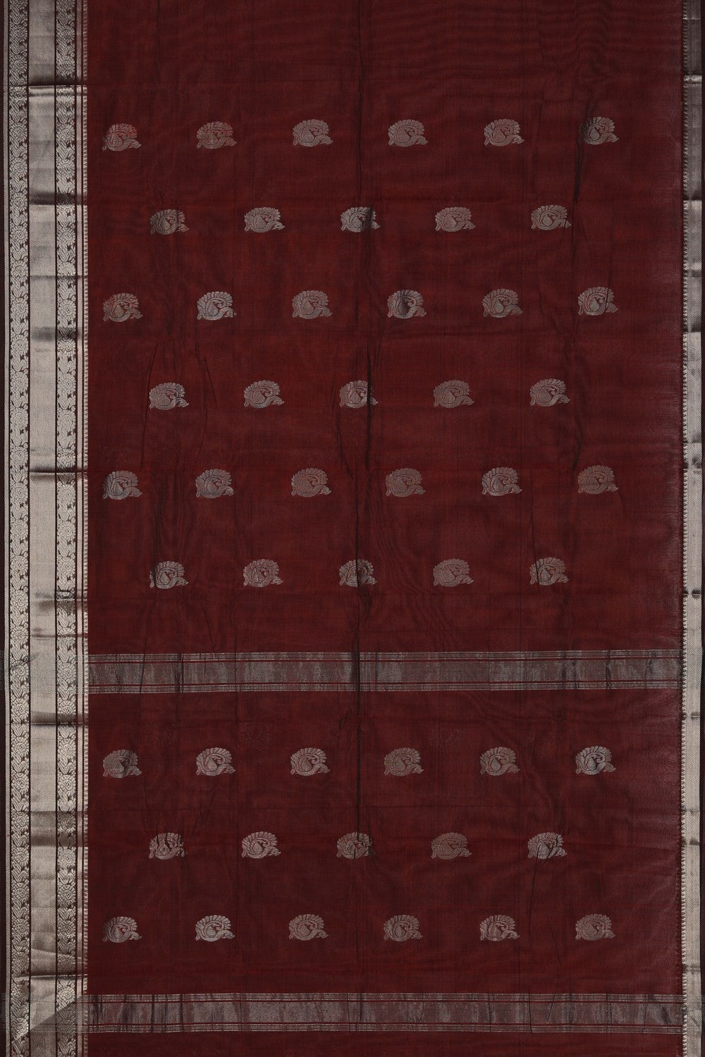 Image of Mangalgiri Maroon Saree