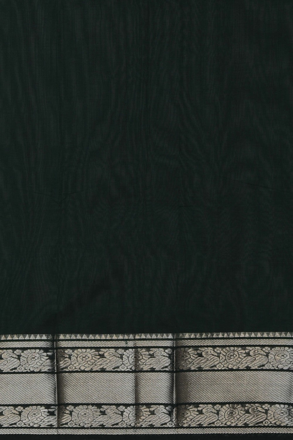 Mangalgiri Bottle Green Saree