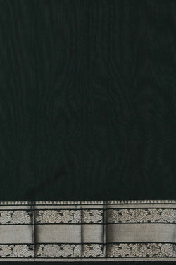 Image of Mangalgiri Bottle Green Saree