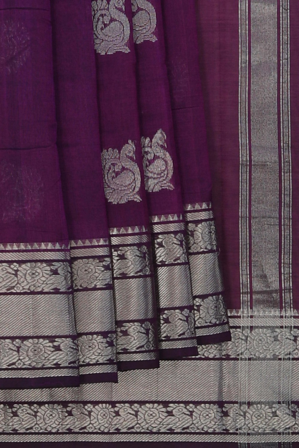 Mangalgiri Purple Saree