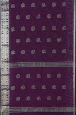 Image of Mangalgiri Purple Saree