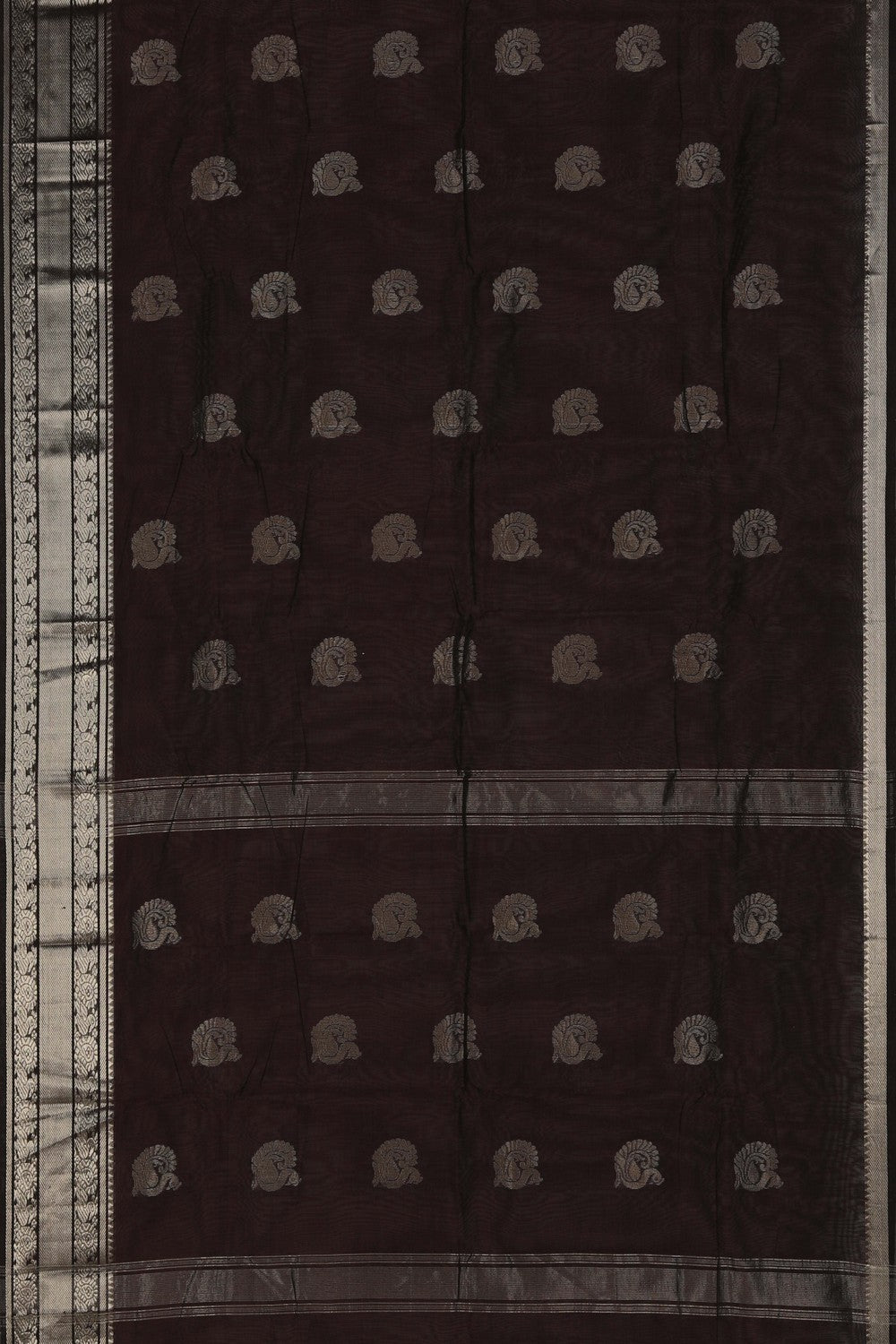 Mangalgiri Coffee Brown Saree