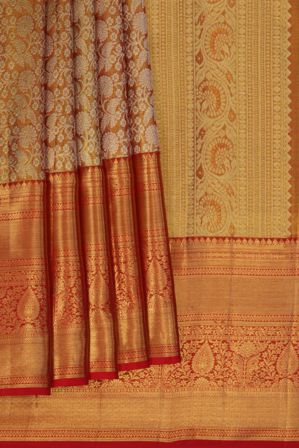 Kanchipattu Tissue Brocade Pink Saree