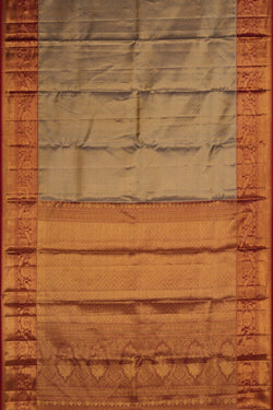 Image of Kanchipattu Tissue Brocade Gold Saree