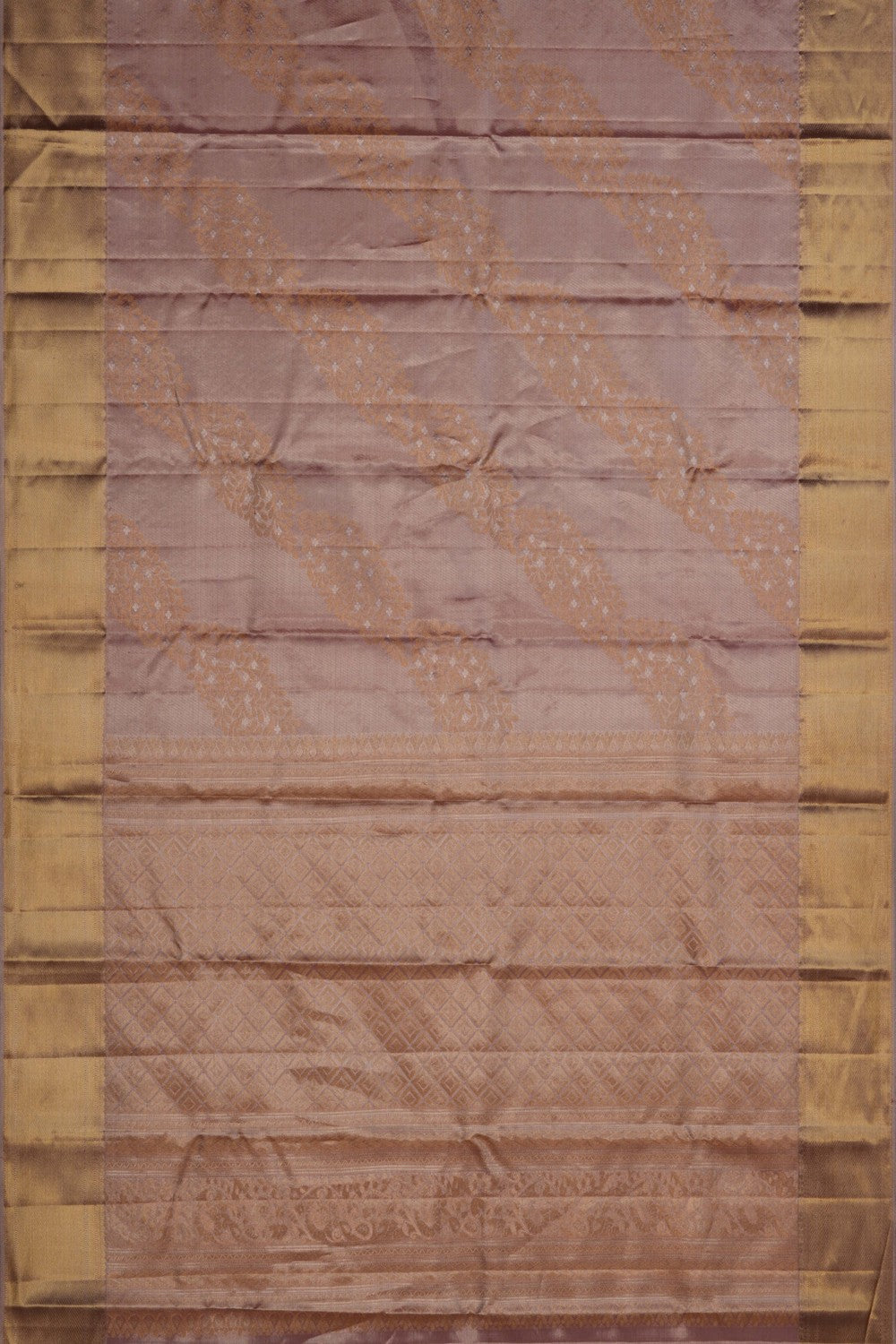 Kanchipattu Tissue Brocade Pink Saree