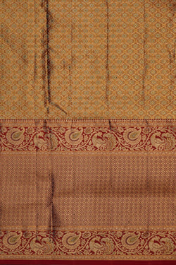 Image of Kanchipattu Tissue Brocade Gold Saree