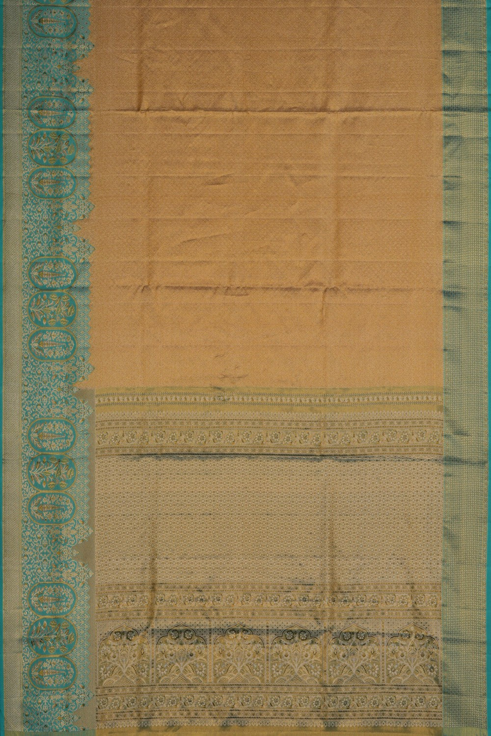 Image of Kanchipattu Tissue Brocade Gold Saree
