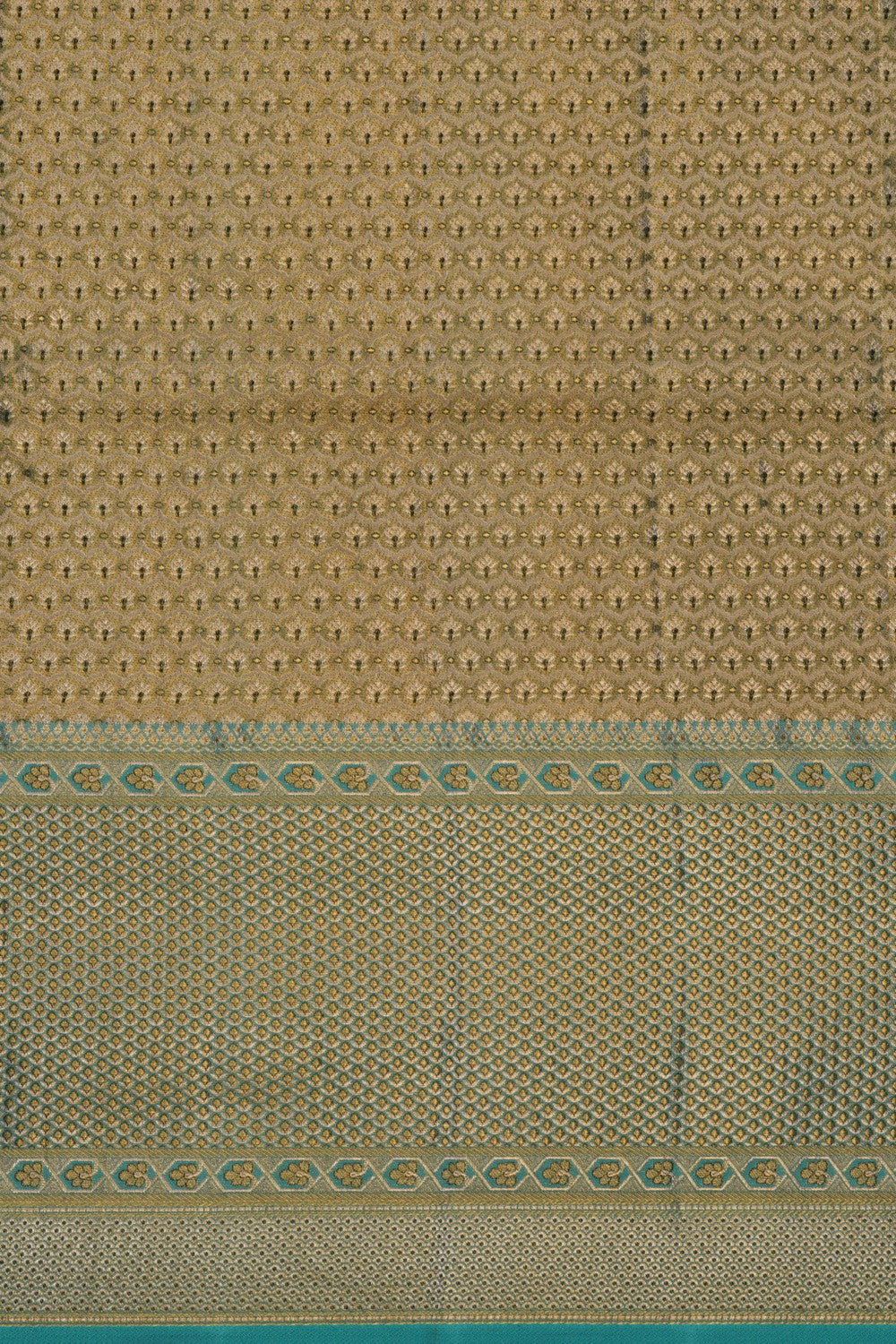 Image of Kanchipattu Tissue Brocade Gold Saree