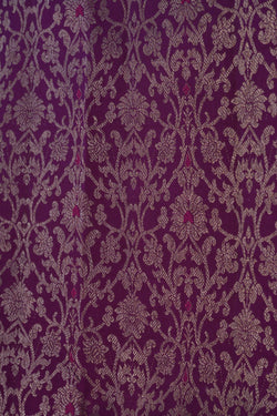 Image of Kanchipuram Silk Purple Saree