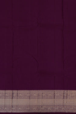Image of Kanchipuram Silk Purple Saree