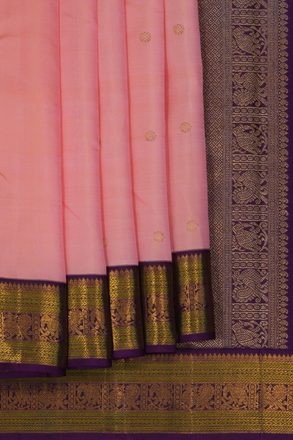 Arani Silk Pink Saree