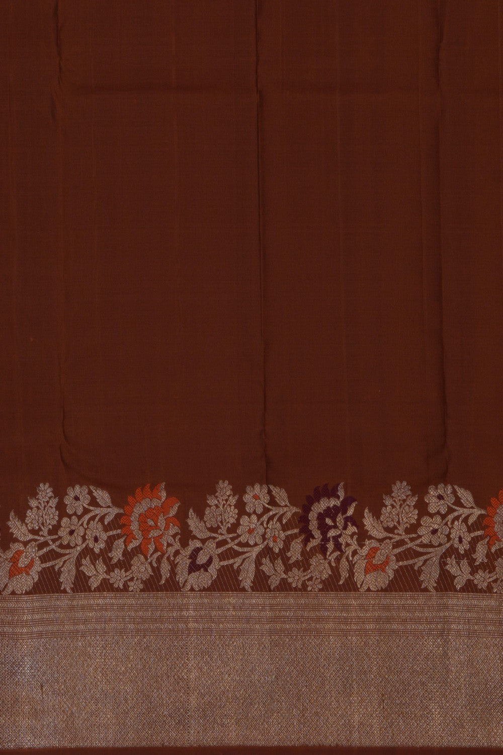 Kanchipuram Silk Brown Saree