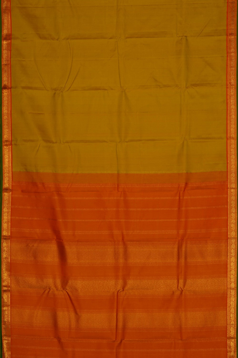 Image of Arani Silk Spring Yellow Saree