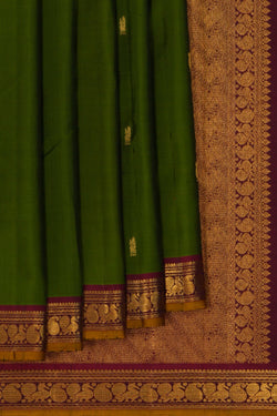 Image of Arani Silk Green Saree