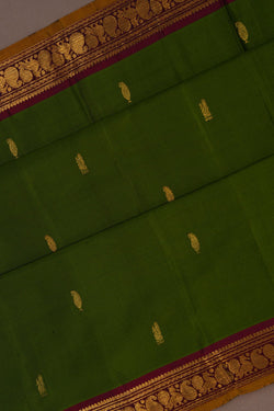 Image of Arani Silk Green Saree