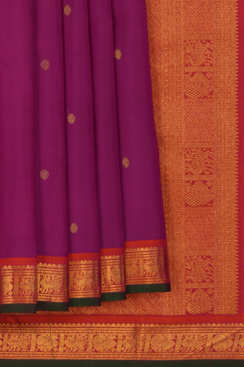 Arani Silk Magenta Saree