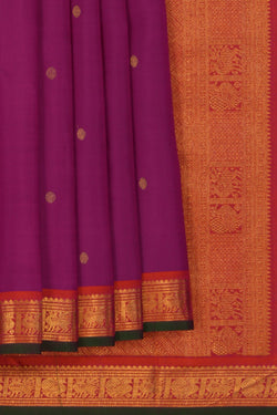 Image of Arani Silk Magenta Saree