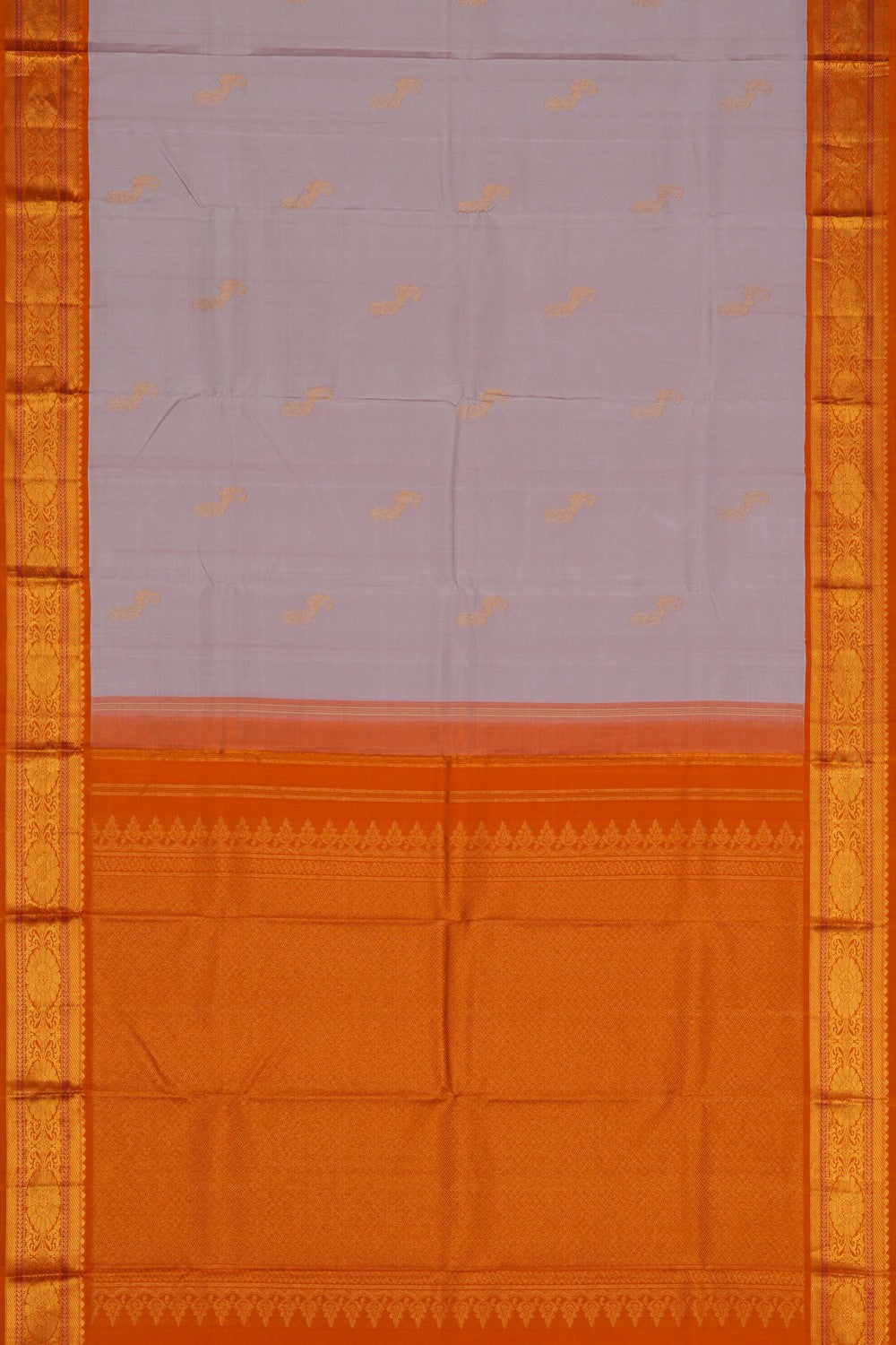 Image of Arani Silk Grey Saree