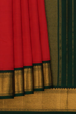 Image of Arani Silk Red Saree