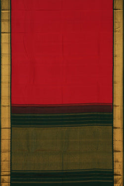 Image of Arani Silk Red Saree