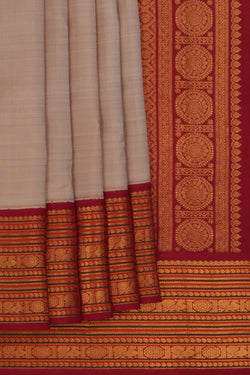 Image of Arani Silk Beige Saree
