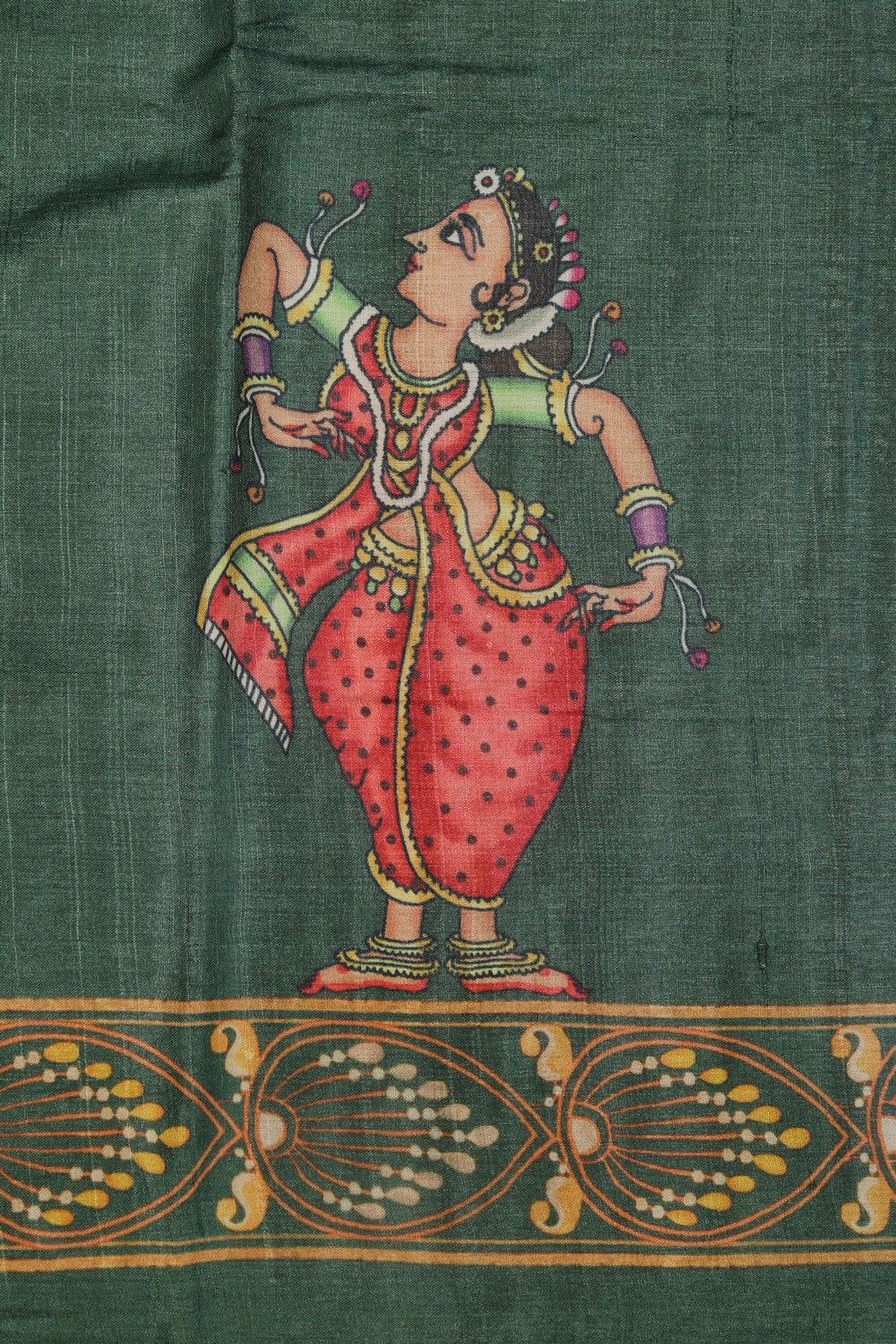 Image of Tussar Silk Patachitra Saree