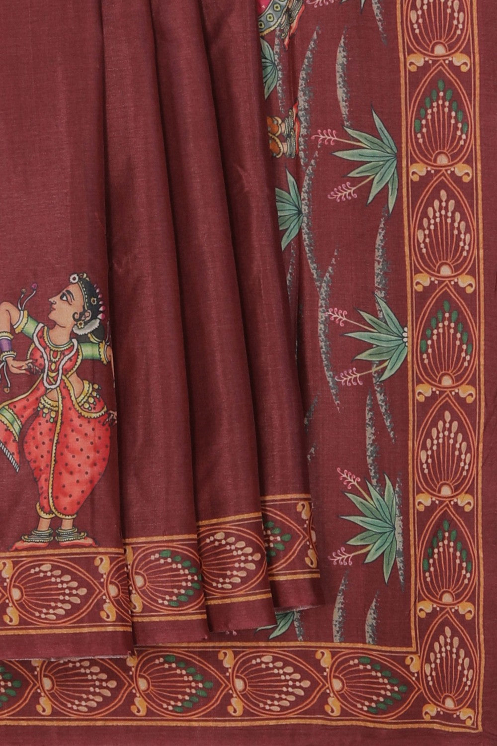 Image of Tussar Silk Patachitra Saree