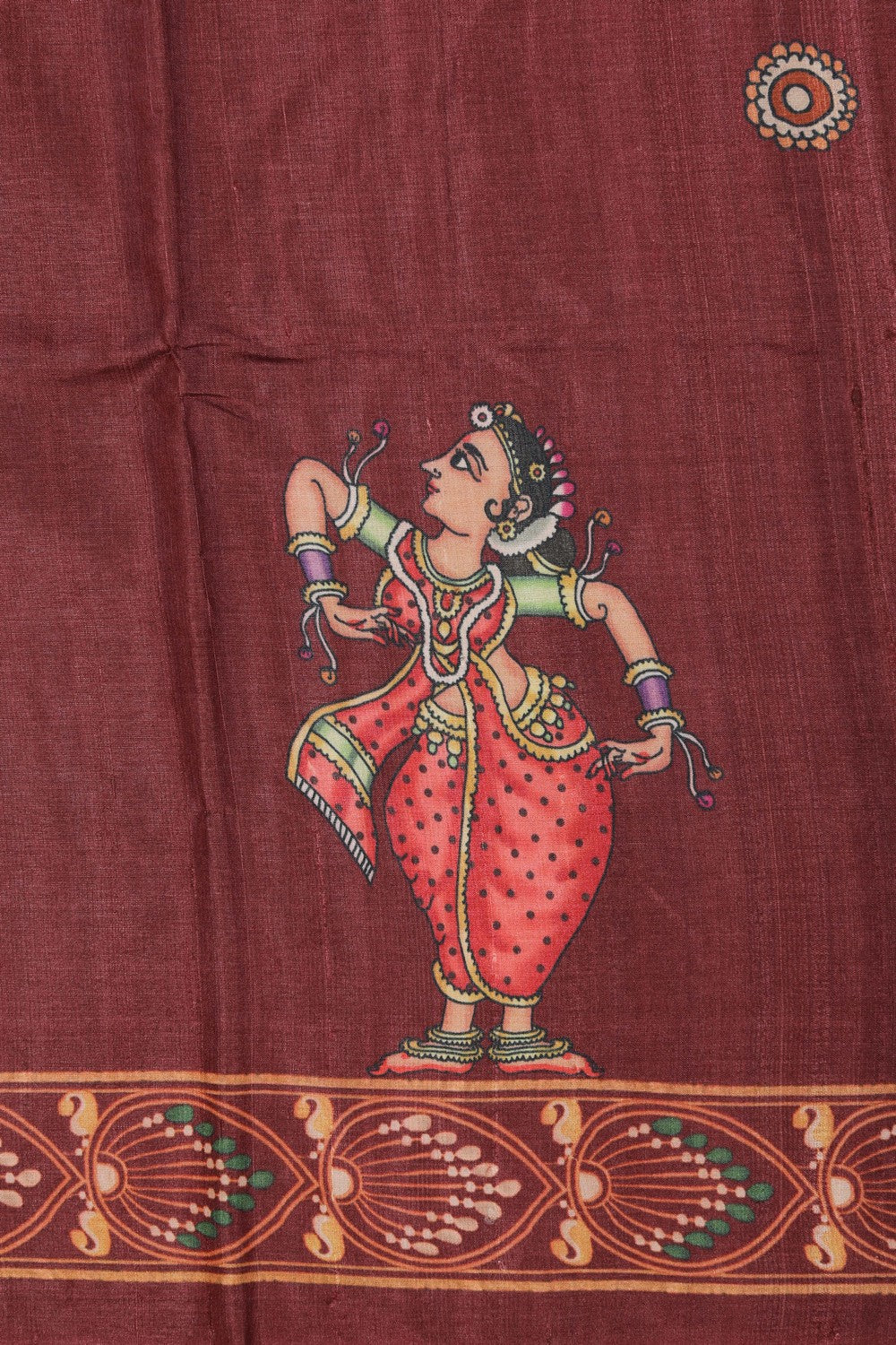 Image of Tussar Silk Patachitra Saree