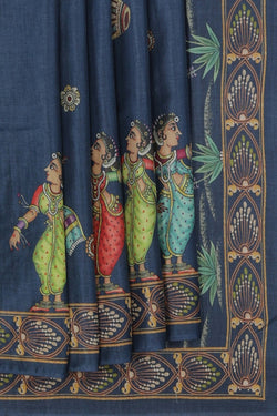 Image of Tussar Silk Patachitra Saree