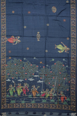 Image of Tussar Silk Patachitra Saree