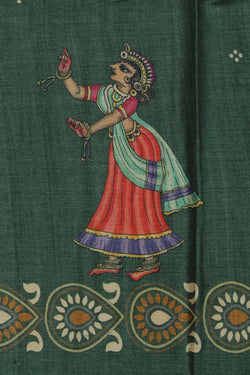 Image of Tussar Silk Patachitra Saree