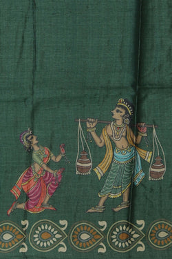 Image of Tussar Silk Patachitra Saree