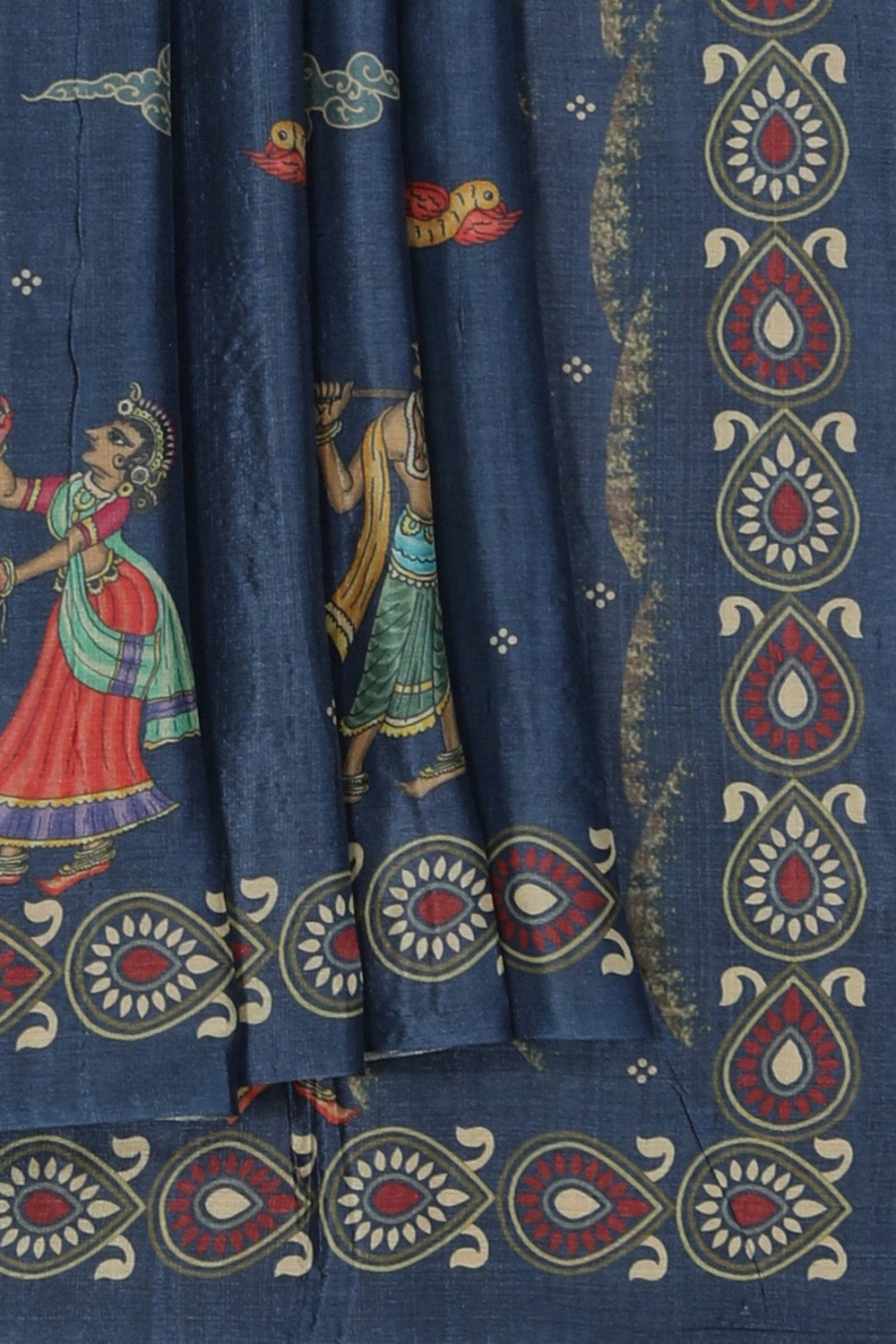 Image of Tussar Silk Patachitra Saree