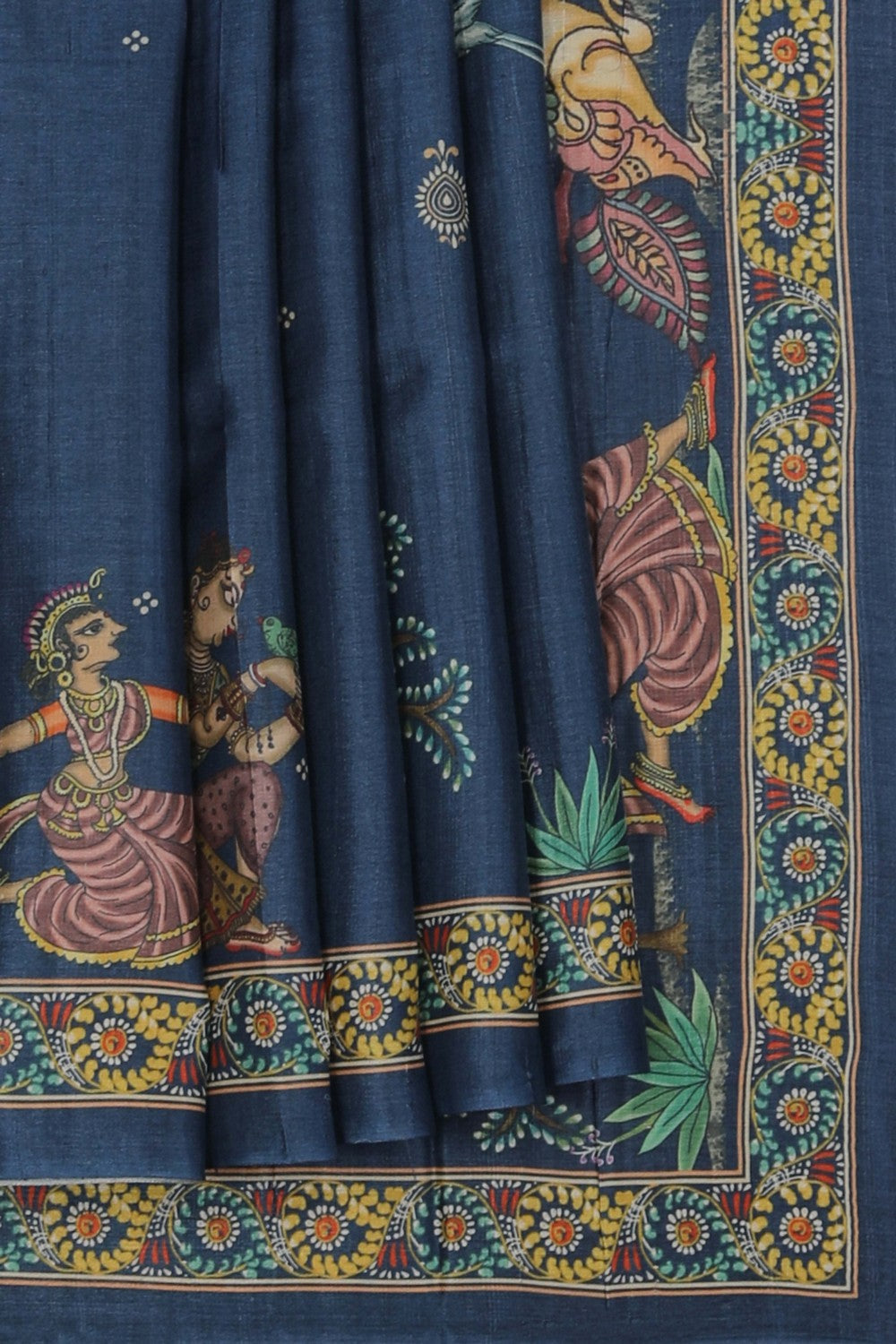 Image of Tussar Silk Patachitra Saree