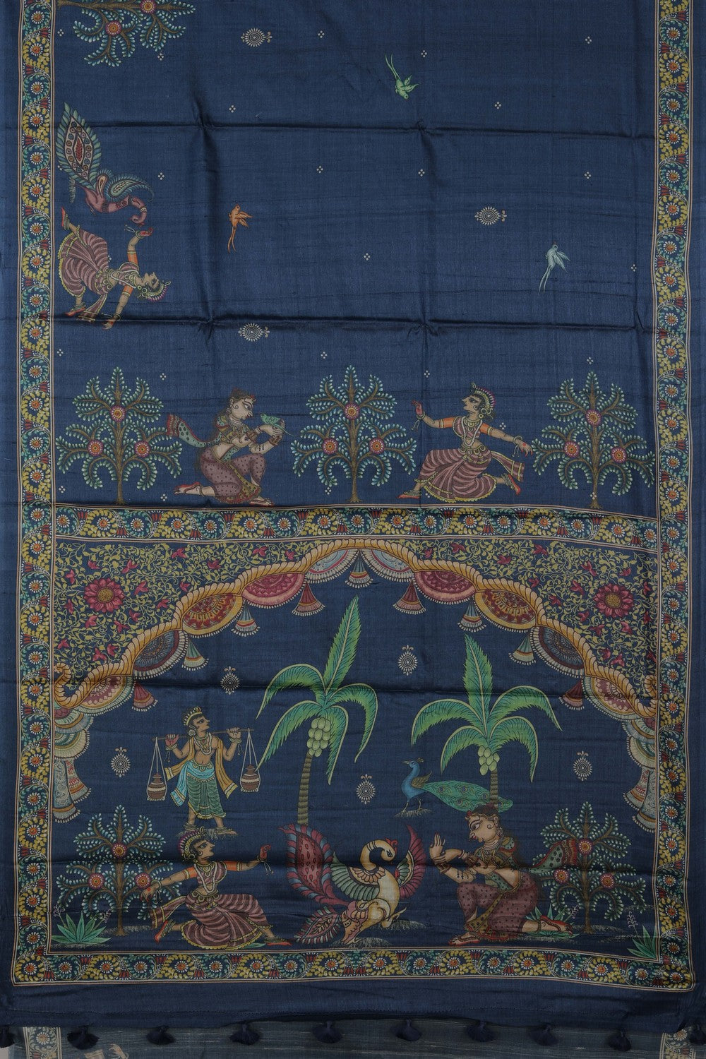 Image of Tussar Silk Patachitra Saree