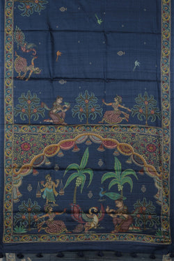 Image of Tussar Silk Patachitra Saree