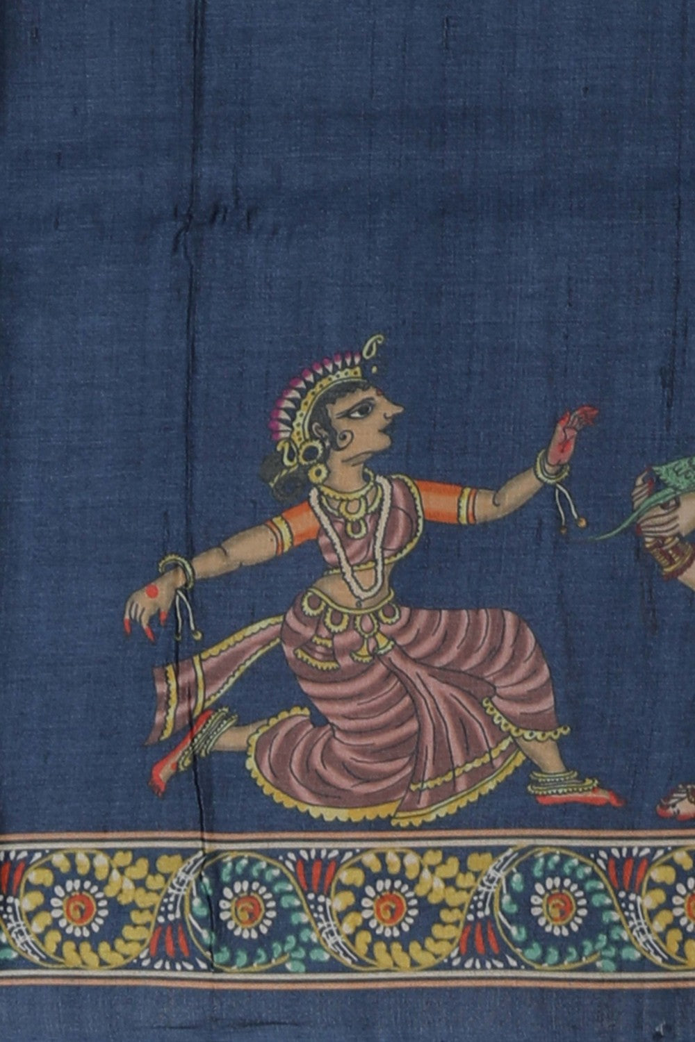 Image of Tussar Silk Patachitra Saree
