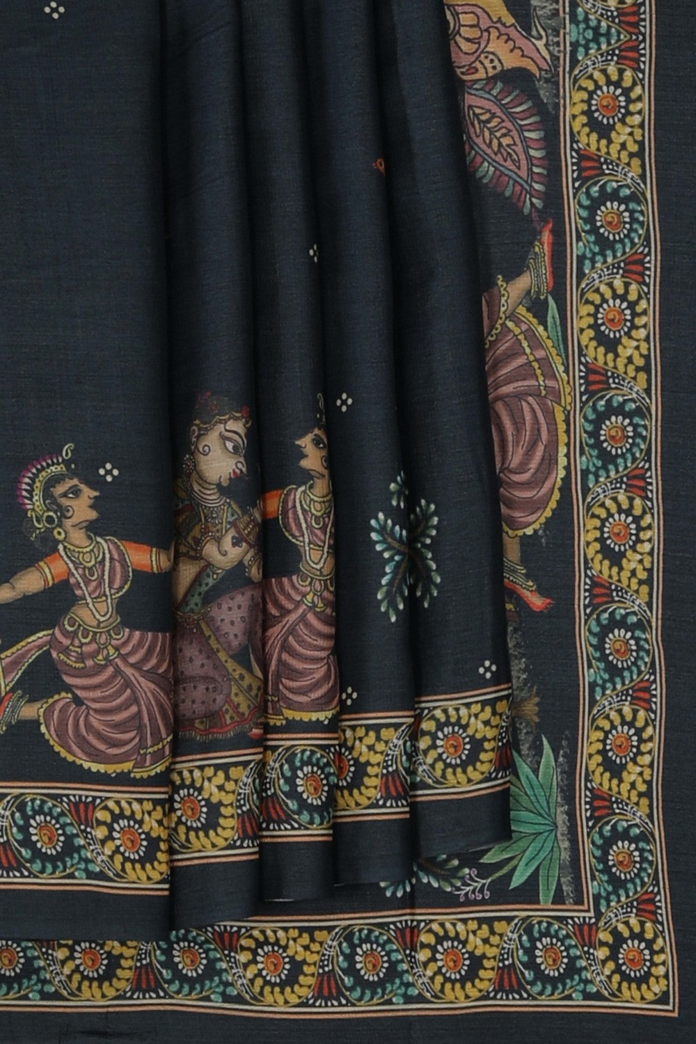 Image of Tussar Silk Patachitra Saree