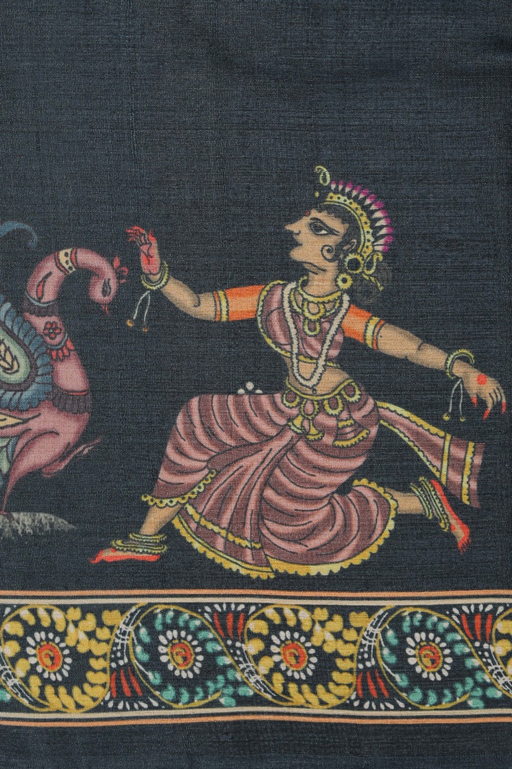 Image of Tussar Silk Patachitra Saree